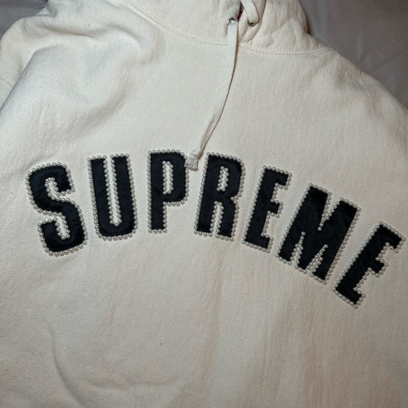 Supreme Jackets & Blazers - SUPREME CREAM HOODIE